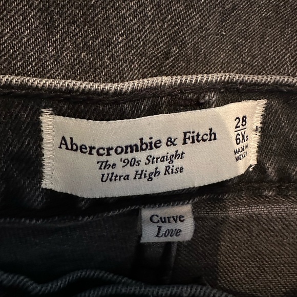 Abercrombie & Fitch The 90s Straight Ultra High Rise Curve Love - Picture 6 of 7
